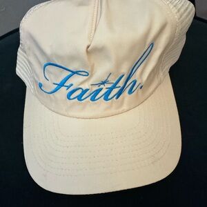 Mack Weldon Cream and Blue Faith Hat